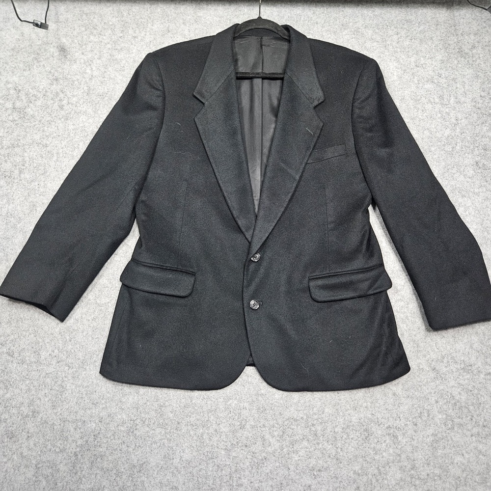 Fioravanti Couture Pure Cashmere 2 Button Sport Coat Blazer Black size 42 / 44 R